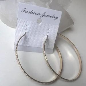 Golden Fashion Hoop Earrings